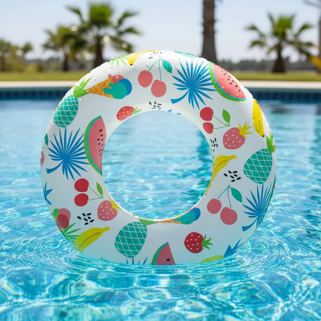 Dona Salvavidas Inflable Bestway Multicolor tropical 61 cm | 3 a 6 años