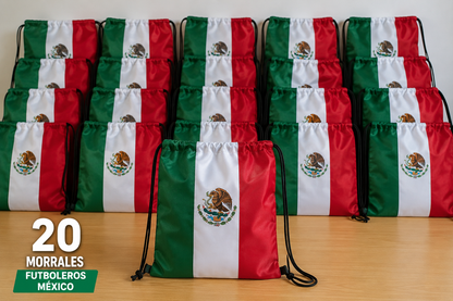 🎒 Paquete de 20 Morrales Futboleros México