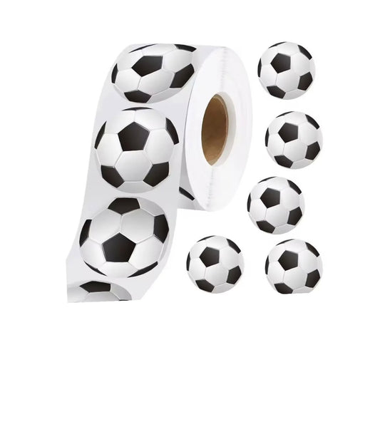 500 stickers de balón de fútbol para decorar y personalizar