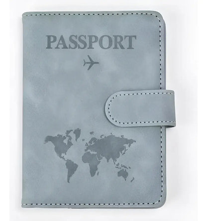 Portapasaporte RFID con espacio para visa y tarjetas