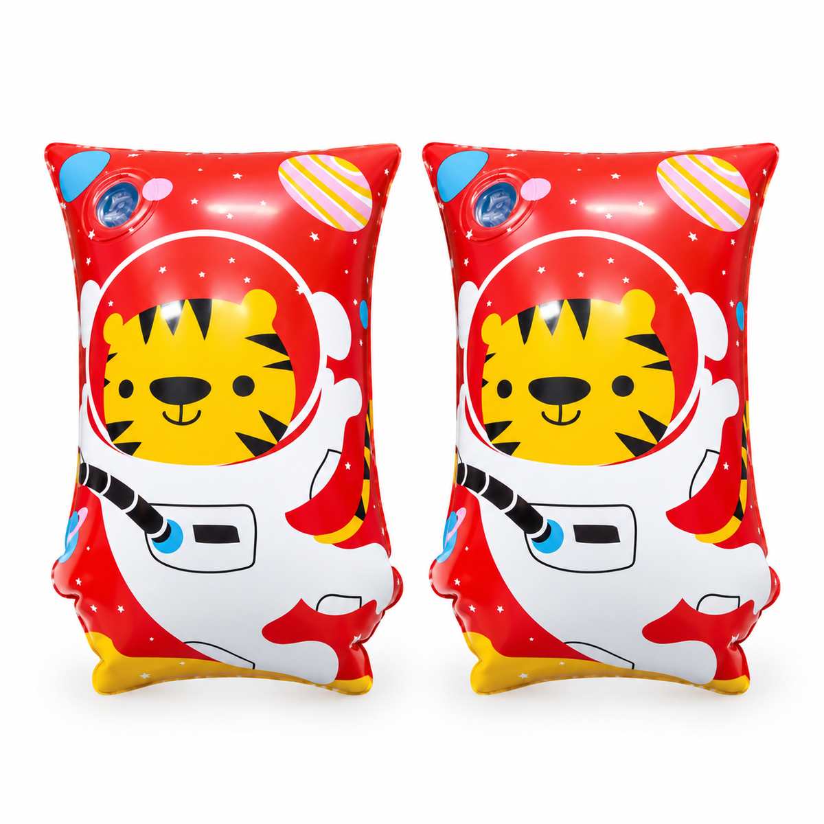 Flotis inflable infantil con diseño de tigre astronauta