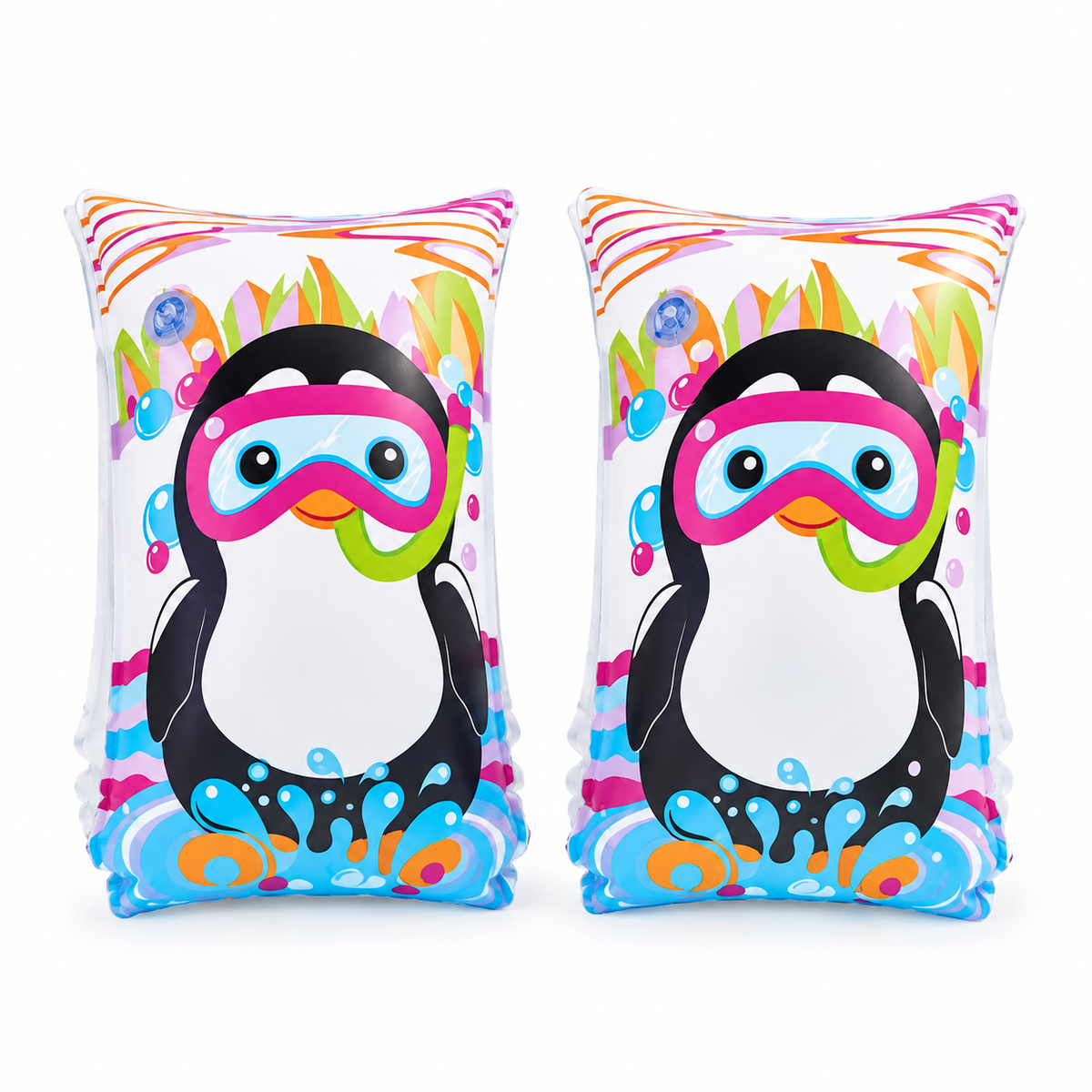 Flotis inflable infantil con diseño de pingüino