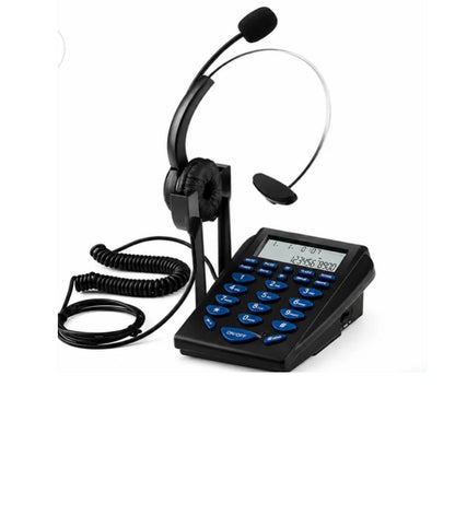 Teléfono fijo Chuyland con diadema para oficina y call center