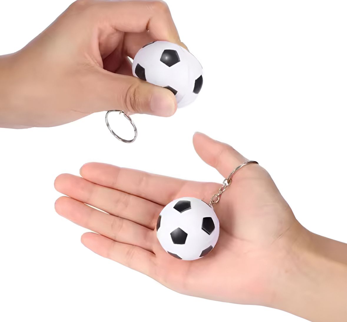 Llavero Balón Antiestrés de Fútbol | Paquete de 10 Piezas
