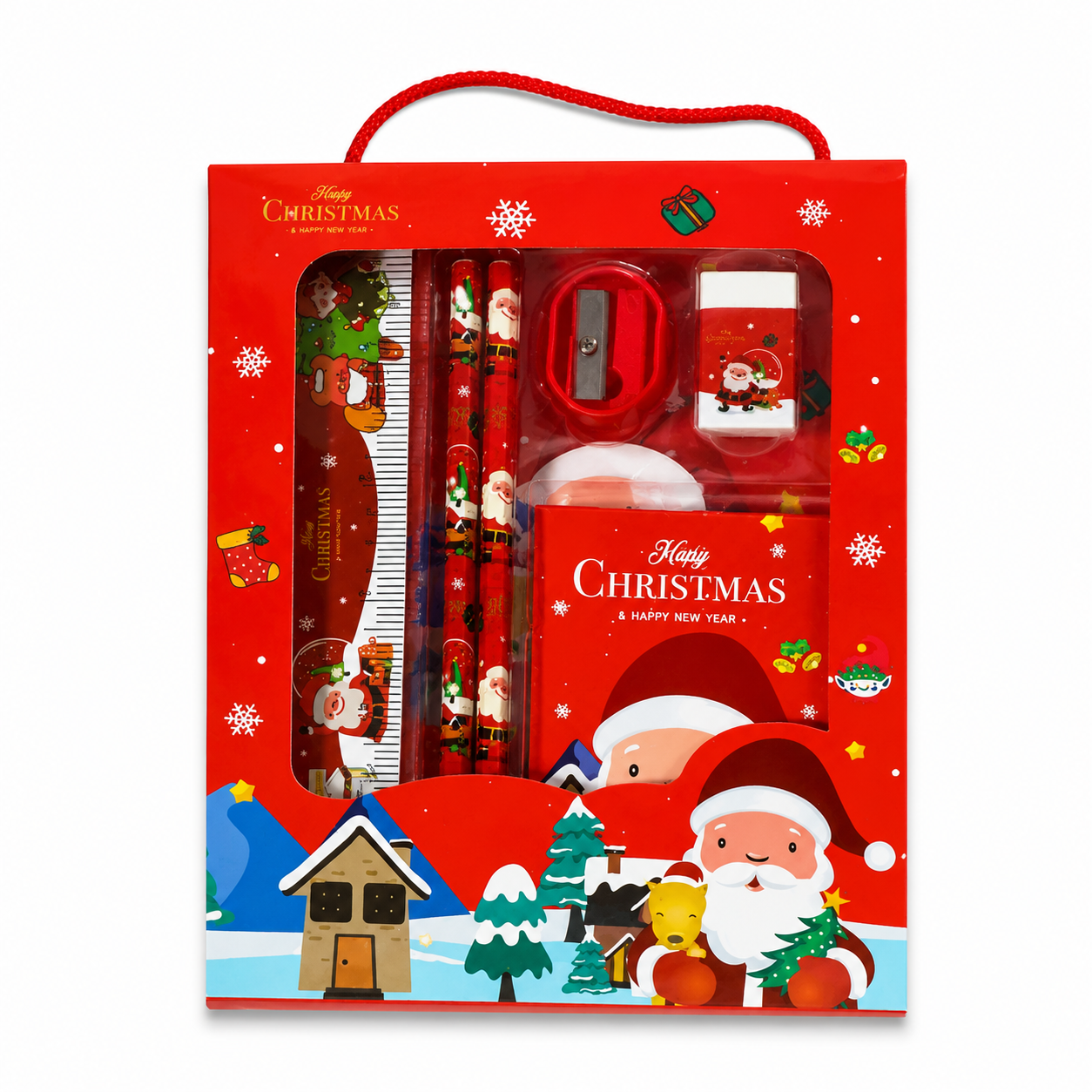 Kit de Papelería Escolar Navidad | Recuerdo para Fiesta Infantil