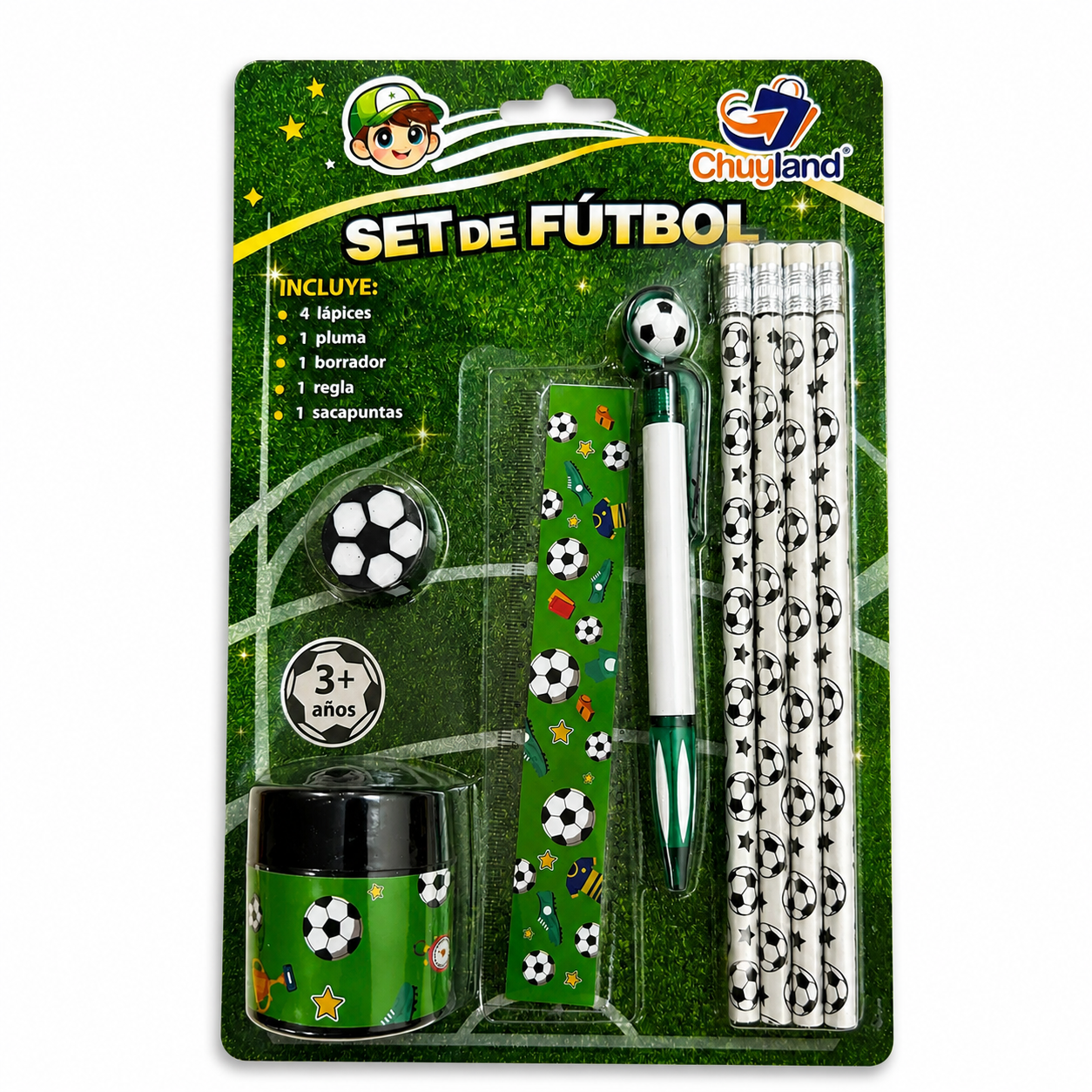 Kit de Papelería Escolar Fútbol | Recuerdo para Fiesta Infantil