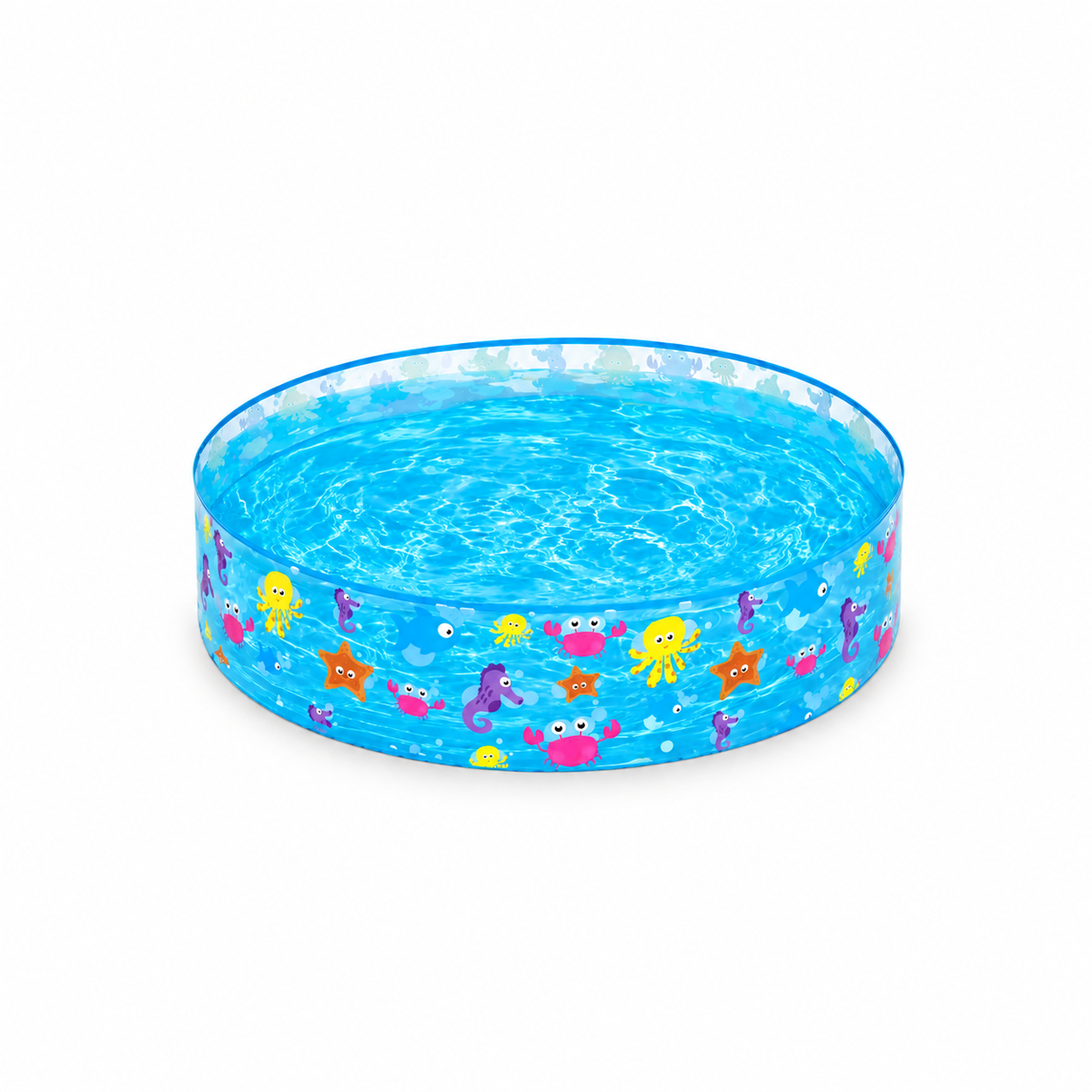 Alberca infantil  de 122x25 cm con diseño de animales marinos  no se infla