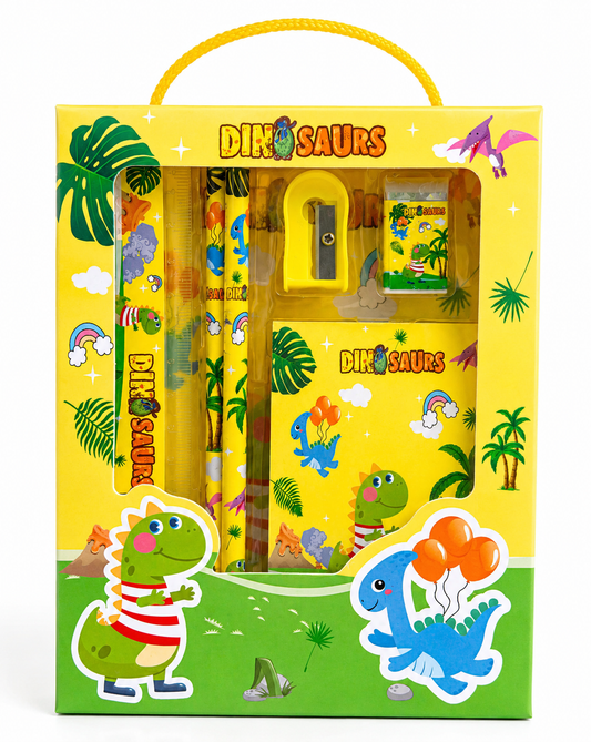 Kit de Papelería Escolar Dinosaurio | Recuerdo para Fiesta Infantil