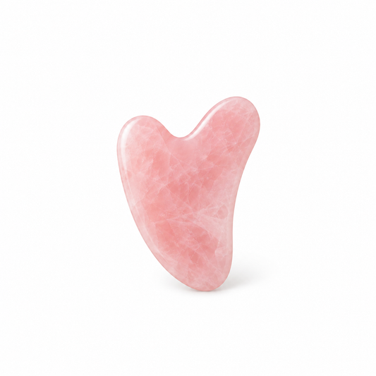 Gua Sha Facial de Resina Rosa para Masaje y Cuidado de la Piel