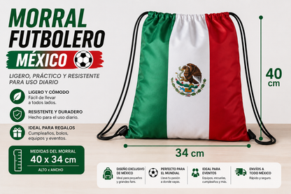 Paquete de 40 Morrales Futboleros México