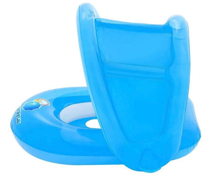 Flotador lancha para Bebé Bestway con Sombrilla Azul 85 × 80 cm