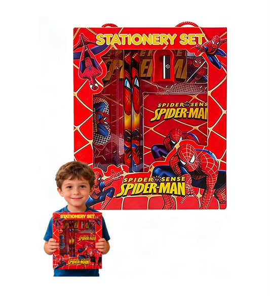 Kit de Papelería Escolar Spiderman | Recuerdo para Fiesta Infantil