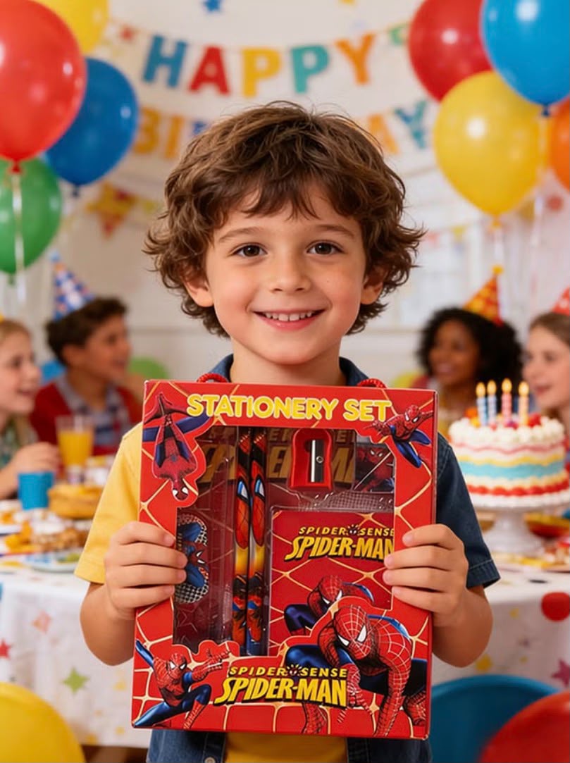 Kit de Papelería Escolar Spiderman | Recuerdo para Fiesta Infantil