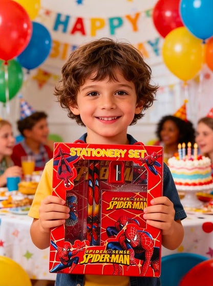 Kit de Papelería Escolar Spiderman | Recuerdo para Fiesta Infantil