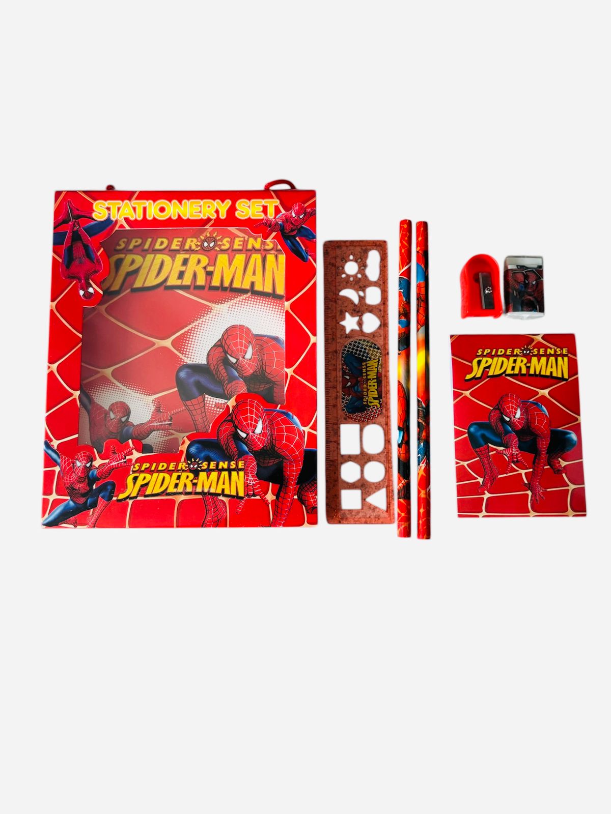 Kit de Papelería Escolar Spiderman | Recuerdo para Fiesta Infantil